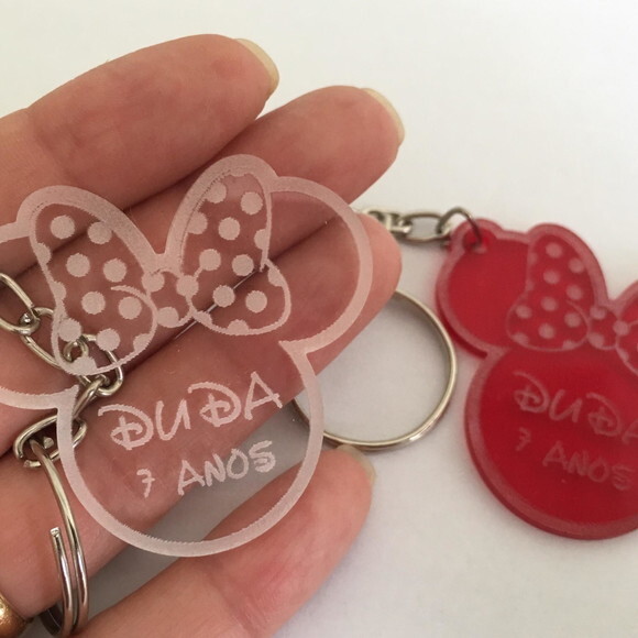 Kit Chaveiro Modelo Minnie Acrílico