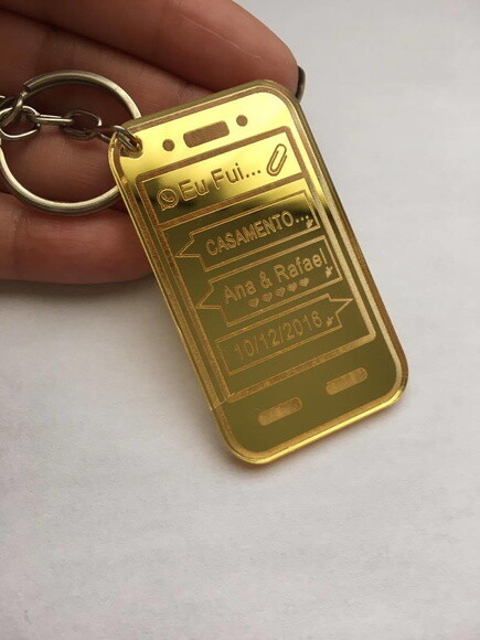 Kit Chaveiro Modelo Smartphone Espelhado