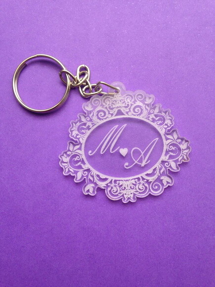 Kit Chaveiro Monograma Casamento Mod.2