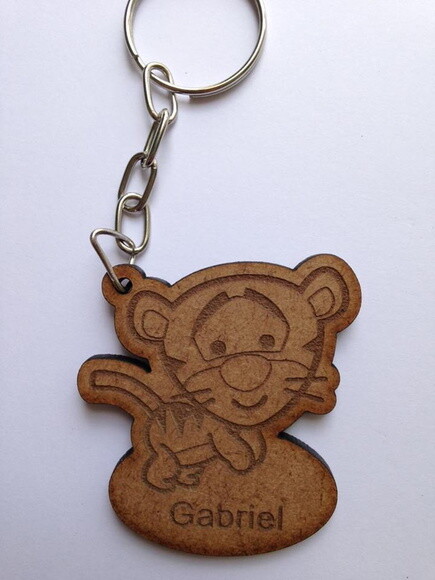 Kit chaveiro modelo Tigrão baby MDF