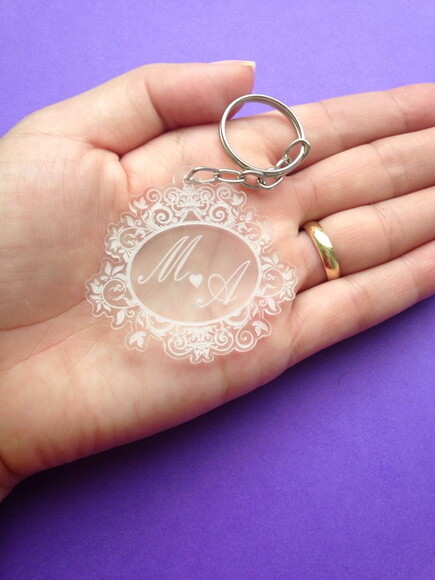 Kit Chaveiro Monograma Casamento Mod.2