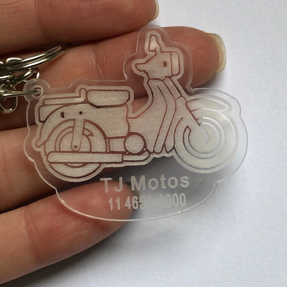 Kit chaveiro Motocicleta 2 Acrílico