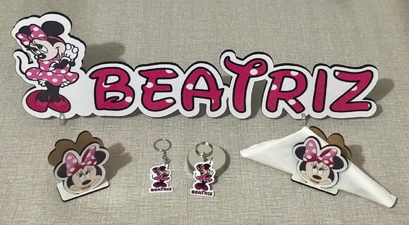 Kit para Festa Minnie MDF