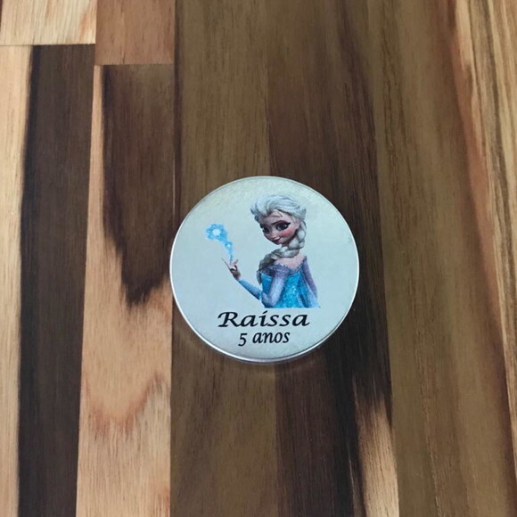 Latinhas Frozen impressa