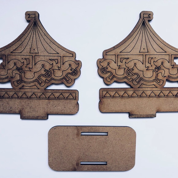 Porta guardanapo Carrossel MDF