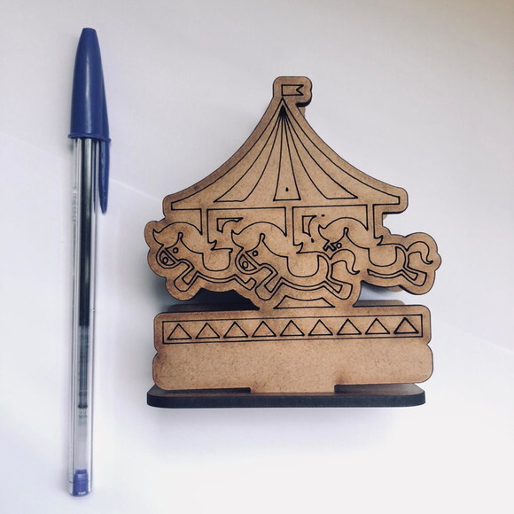 Porta guardanapo Carrossel MDF