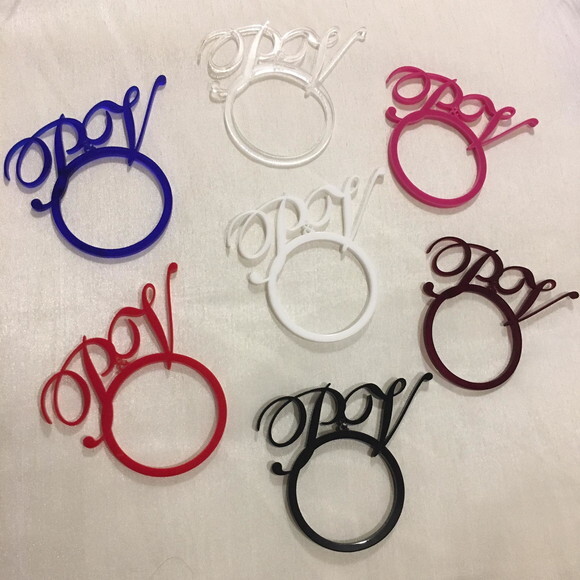 Porta Guardanapo argola com iniciais 2
