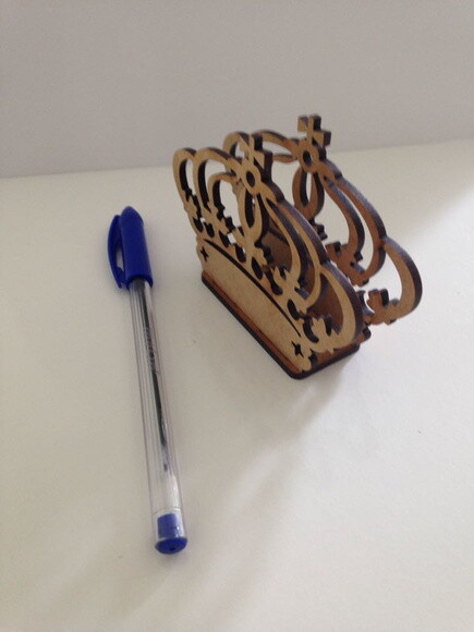 Porta guardanapo Coroa vazada MDF