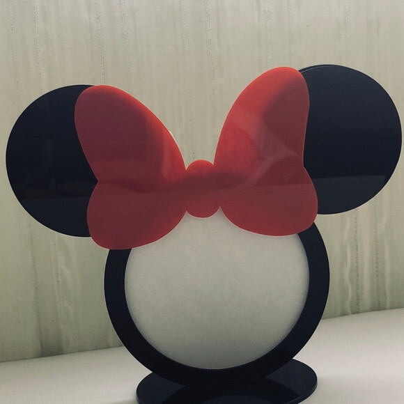 Porta Retrato Minnie em acrílico