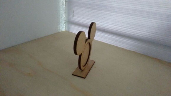 Porta Retrato Mickey em MDF crú
