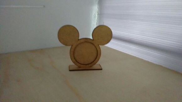 Porta Retrato Mickey em MDF crú