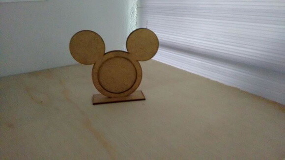Porta Retrato Mickey em MDF crú