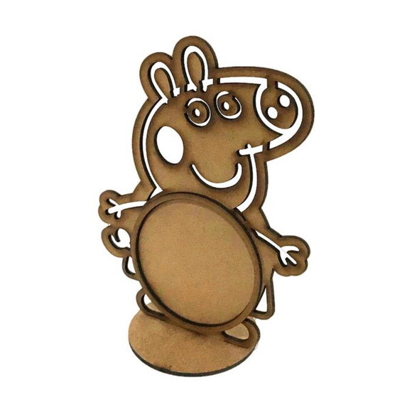 Porta Retrato Peppa Pig em MDF crú