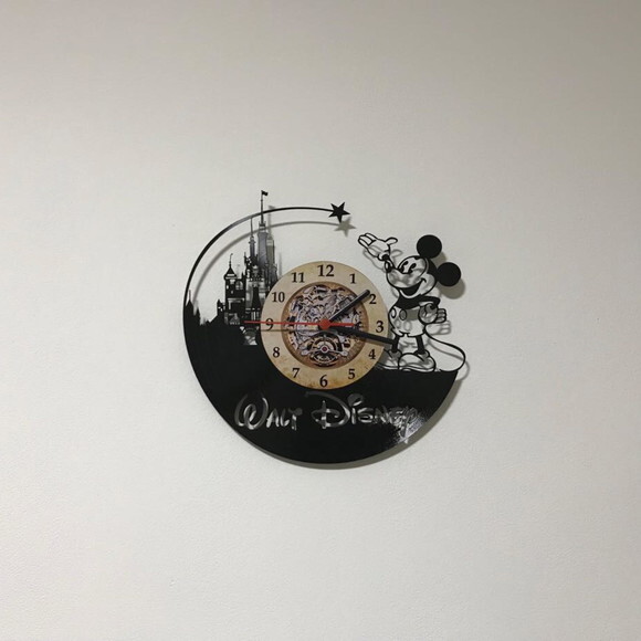 Relógio de parede de vinil
