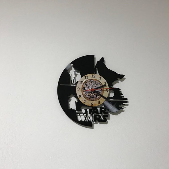 Relógio de parede de vinil