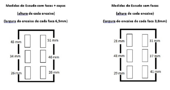 Suporte para facas Gladiador Romano