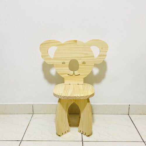 Banquinho infantil Ursinho Pinus