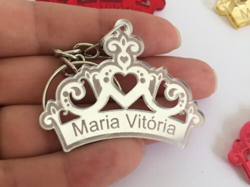 Chaveiro Coroa Espelhada 3
