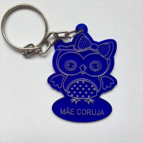 Chaveiro Coruja Acrílico
