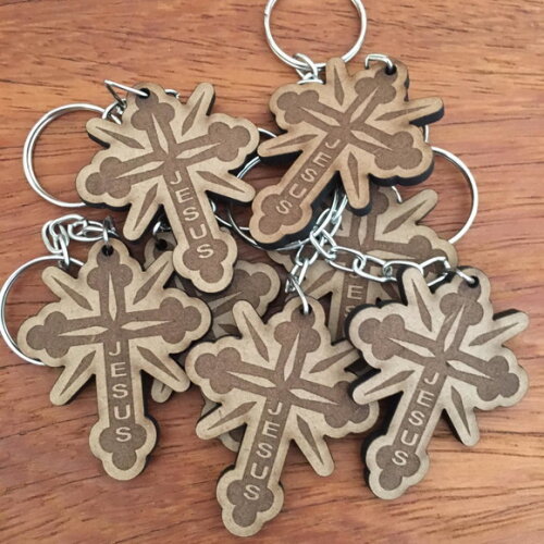 Chaveiro Crucifixo Decorado