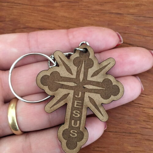 Chaveiro Crucifixo Decorado