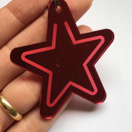 Chaveiro Estrela Espelhada