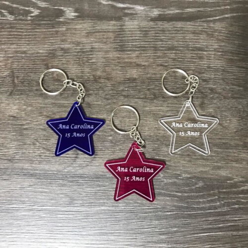 Chaveiro Estrela em Acrílico