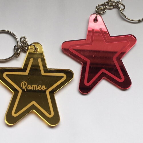 Chaveiro Estrela Espelhada