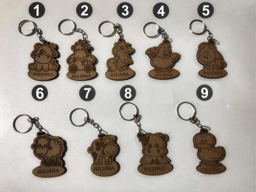 Chaveiro Fazendinha mdf