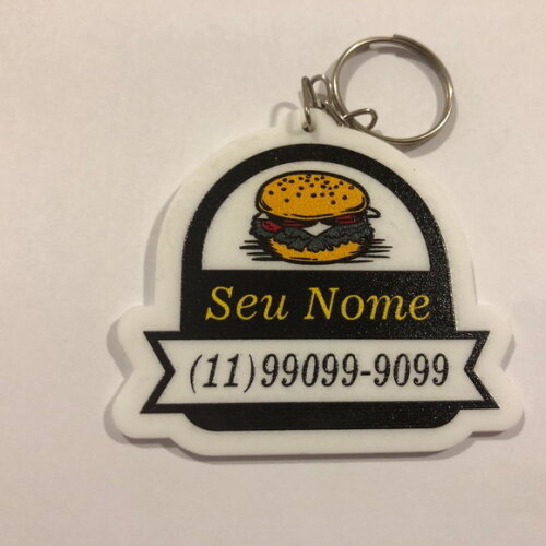 Chaveiro Hamburgueria impresso