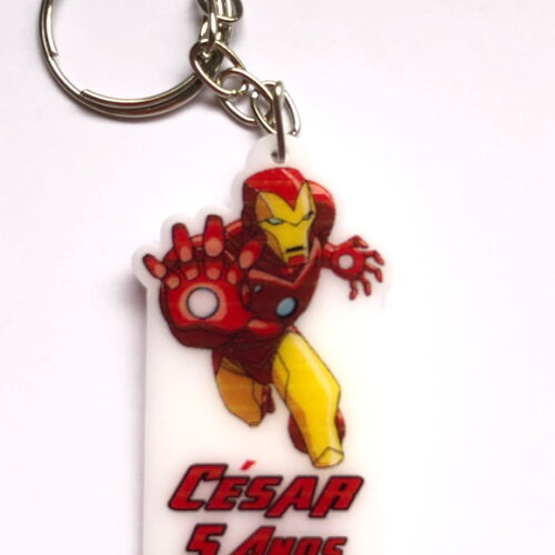 Chaveiro Homem de Ferro Impresso
