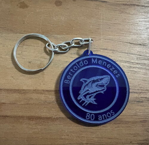 Chaveiro Logo Tubarão Personalizado