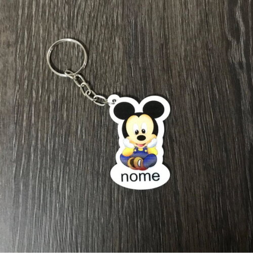 Chaveiro Mickey/ Minnie Baby impresso