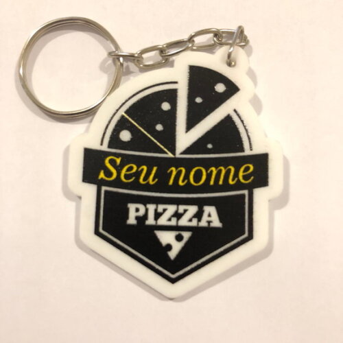 Chaveiro Pizzaria impresso