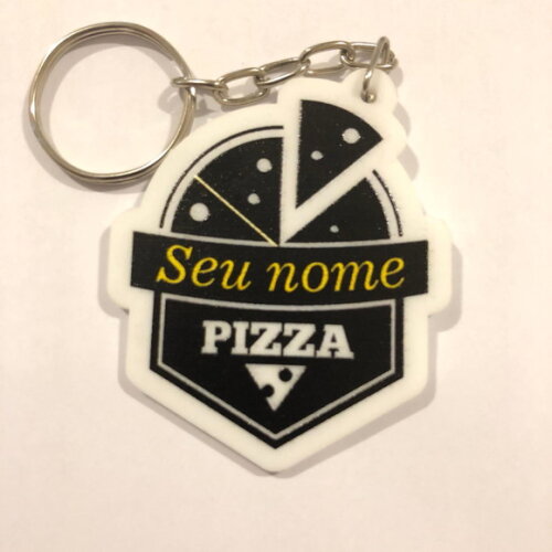 Chaveiro Pizzaria impresso
