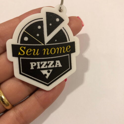 Chaveiro Pizzaria impresso