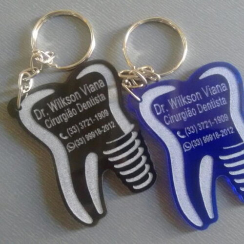 Chaveiro Profissões- Dentista Implante