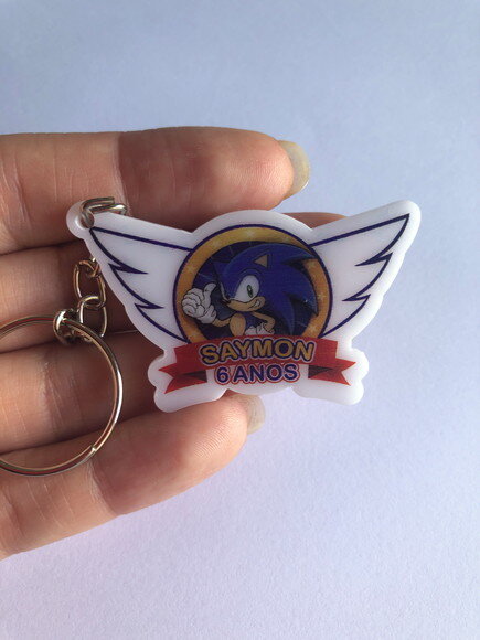 Chaveiro Sonic Impresso