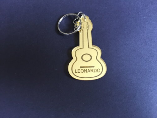 Chaveiro Violão espelhado