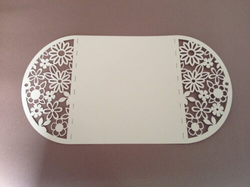 Envelope rendado para convite quadrado