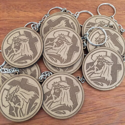 Kit chaveiro Jesus Cristo MDf