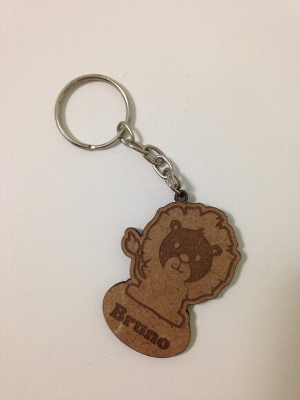 Kit chaveiro Leão Safari MDF