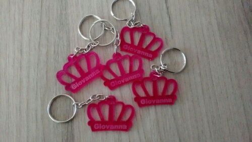 Kit chaveiro modelo Coroa Acrílico 2