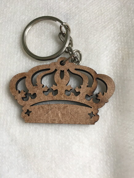 Kit chaveiro modelo Coroa MDF