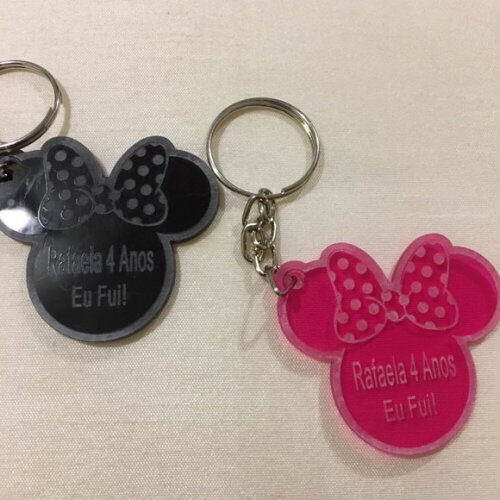 Kit Chaveiro Modelo Minnie Acrílico
