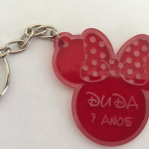 Kit Chaveiro Modelo Minnie Acrílico