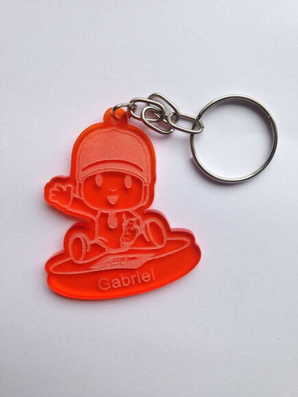 Kit chaveiro modelo Pocoyo Acrílico