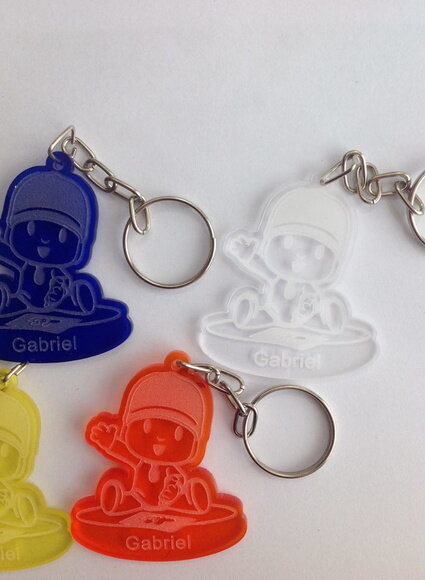 Kit chaveiro modelo Pocoyo Acrílico