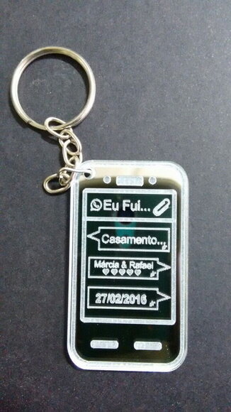 Kit Chaveiro Modelo Smartphone Espelhado