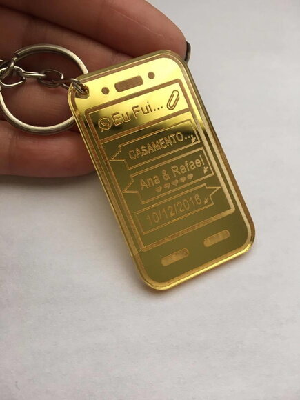 Kit Chaveiro Modelo Smartphone Espelhado